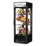 True G4SM-23FC-HC~TSL01 - Floral Merchandiser, one-section, (1) glass hinged door, black exterior